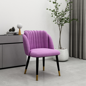 Set of 2 Milano Velvet Dining Chairs Upholstered for Kitchen Dining Room