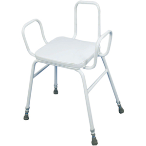 Malling Perching Stool With Arms And Metal Back