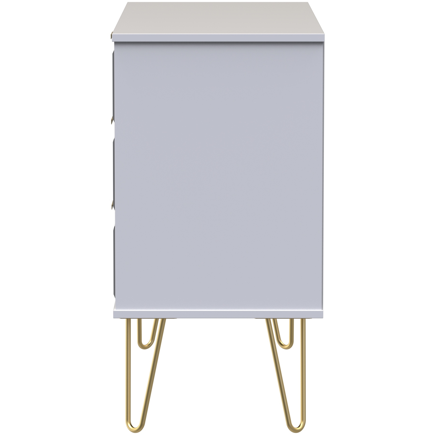 Cube 3 Drawer Tv Unit - Indigo Matt White