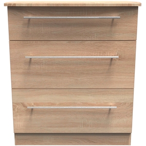 Sherwood Ready Assembled 3 Drawer Deep Chest