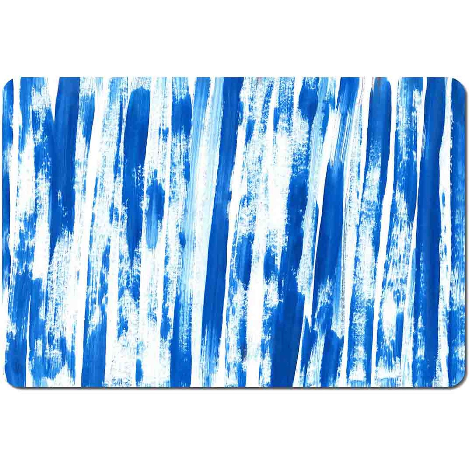 Image of Blue Paint Strokes Placemat Set -&hellip;