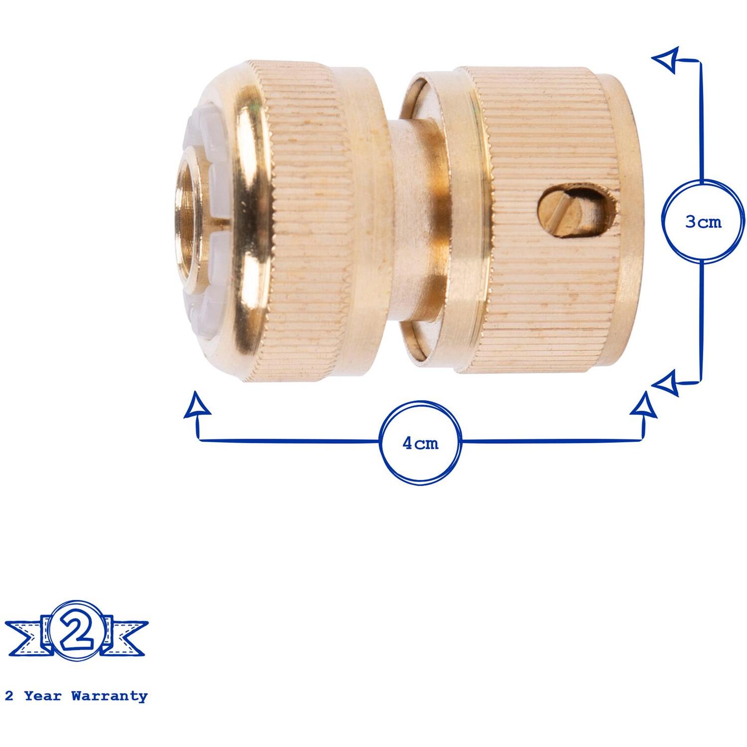 Brass Hose End Connector 12"