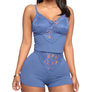 Women's Strappy Top and Shorts Pyjama Set