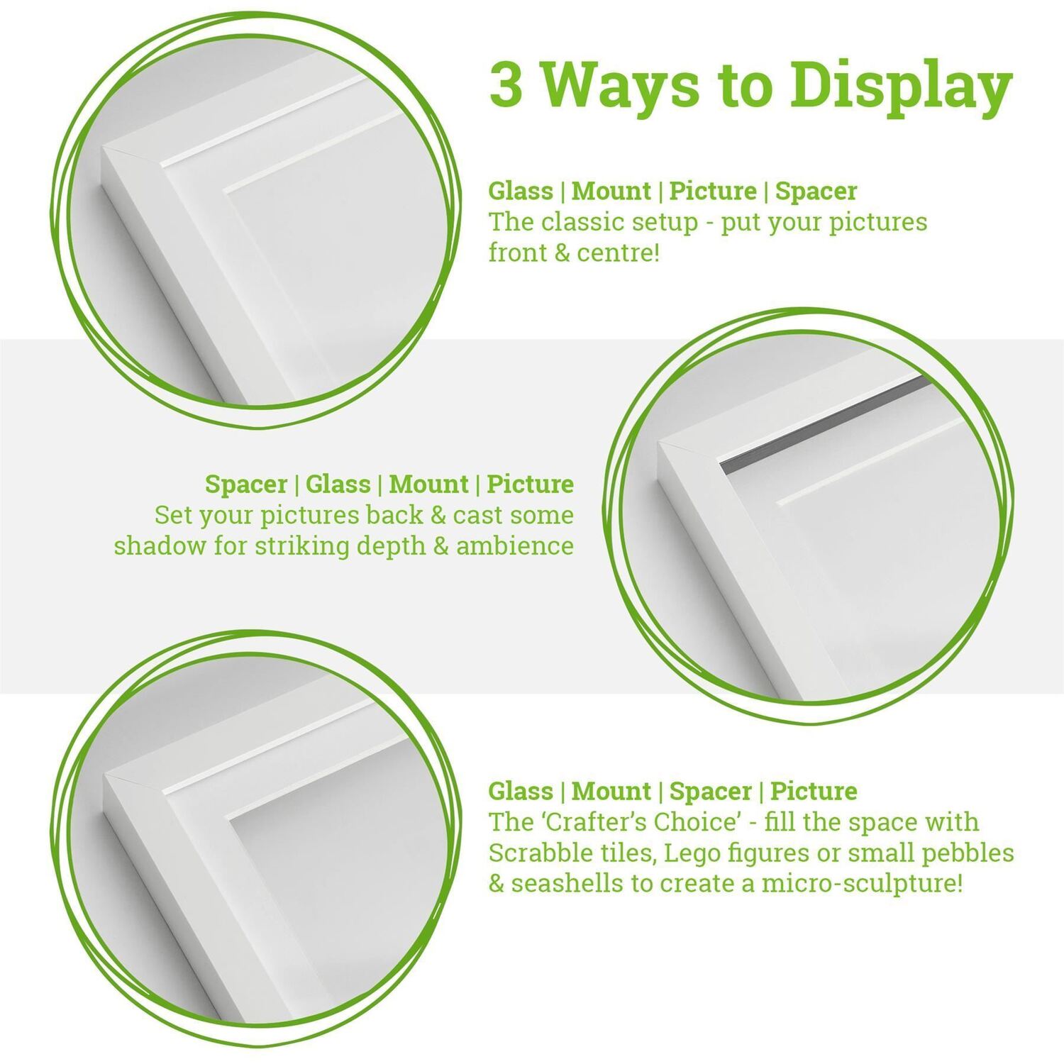 3D Deep Box Photo Frames with 6