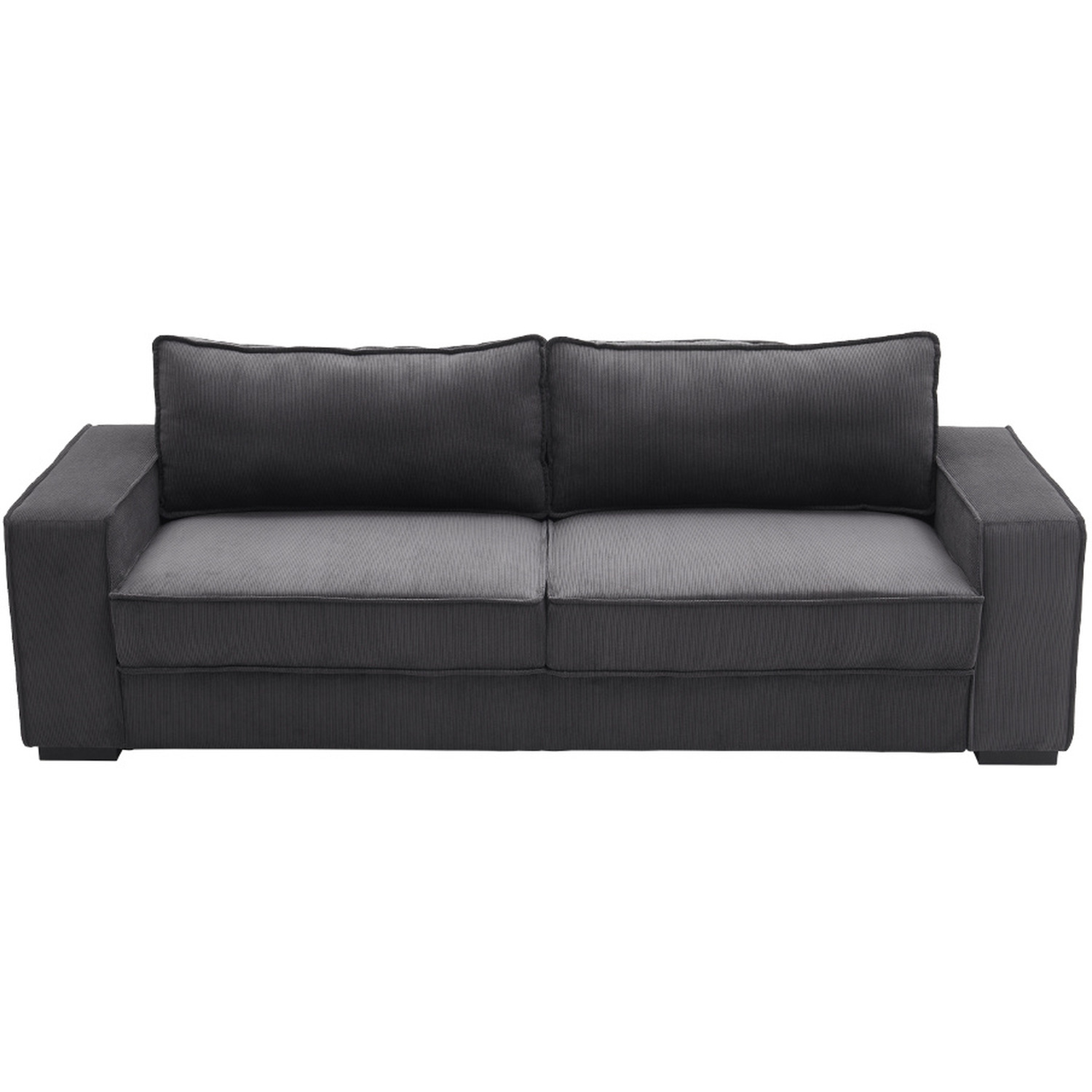 3-seater Linen Cosy Sofa - Dark Grey