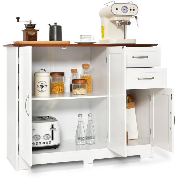 Kitchen Cabinet Buffet Sideboard Storage Credenza Cabinet 