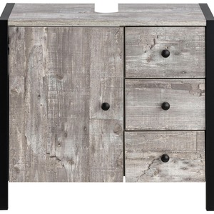 Cabinet in concrete and black
