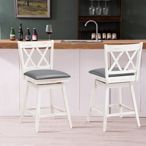 2Pcs Bar Stools Counter Height Chair