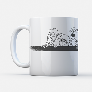 Official Scooby Doo Gang Retro Stripe Mug