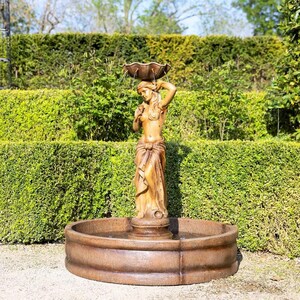 Naiades Water Nymph Statue with Surround Water Feature