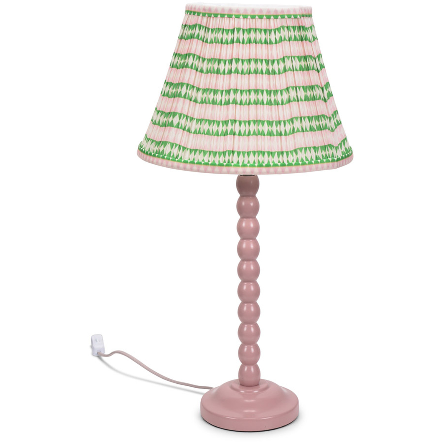 Image of Bobbins Rose Pink Table Lamp with&hellip;