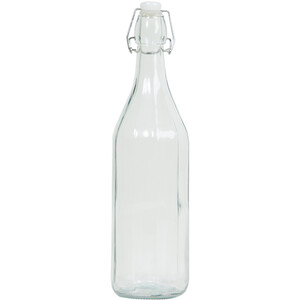 1L Ribbed Bottle and Clip