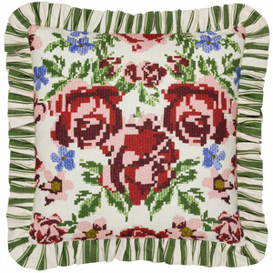 Feeoni Ruffle Ruffled Cotton Cushion