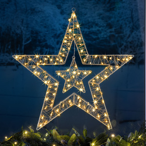 Double Star Christmas Light