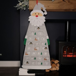 Felt Santa Advent Calendar Christmas Decoration