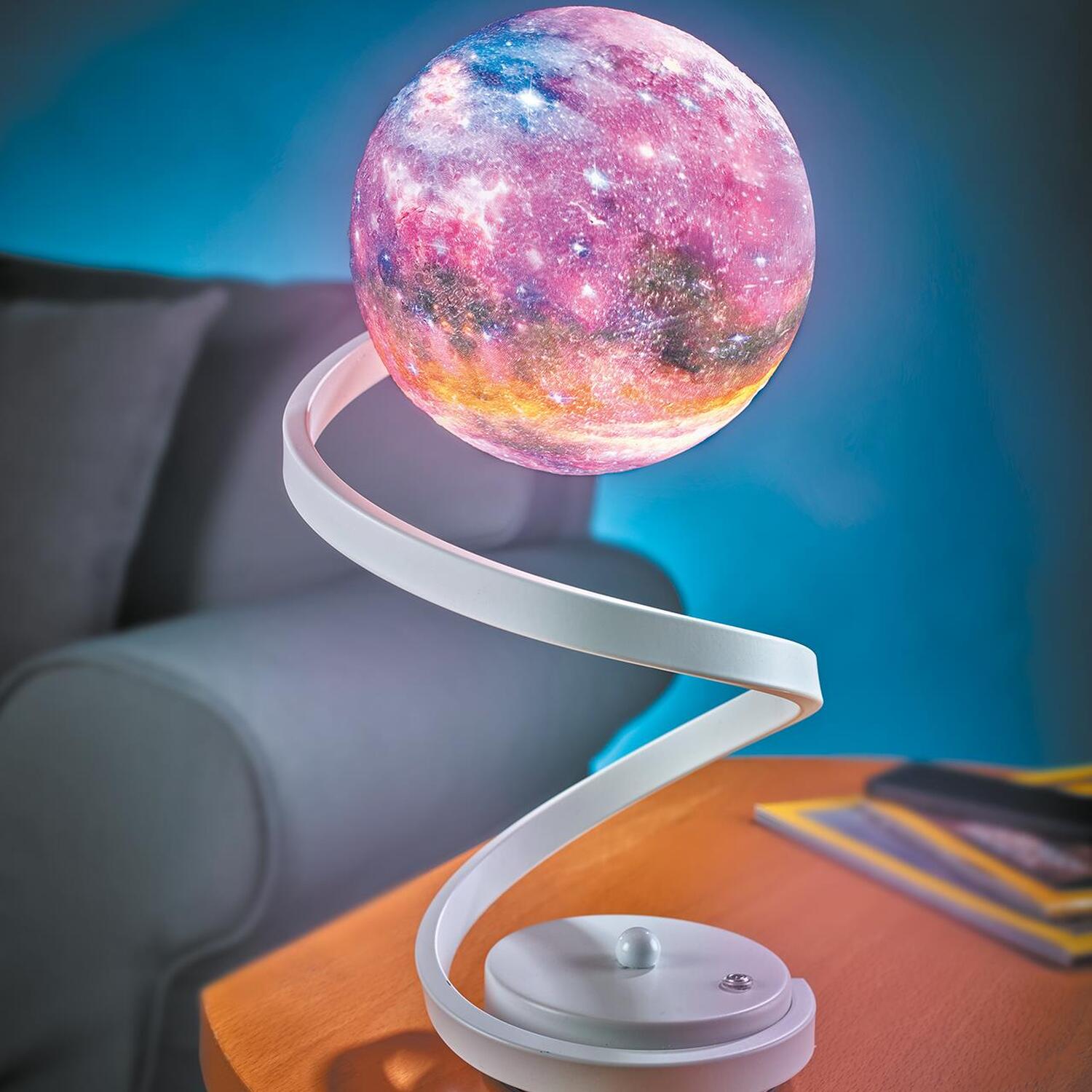 Image of Space Lamp with Curved Metal Stand&hellip;