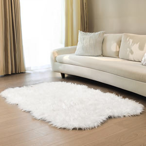 Irregular Shaped Shaggy Area Rug