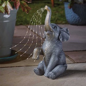 Solar Elephant Garden Ornament Ligh