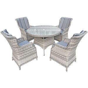 Oseasons Knightsbridge XL Rattan 4 Seat Dining Set