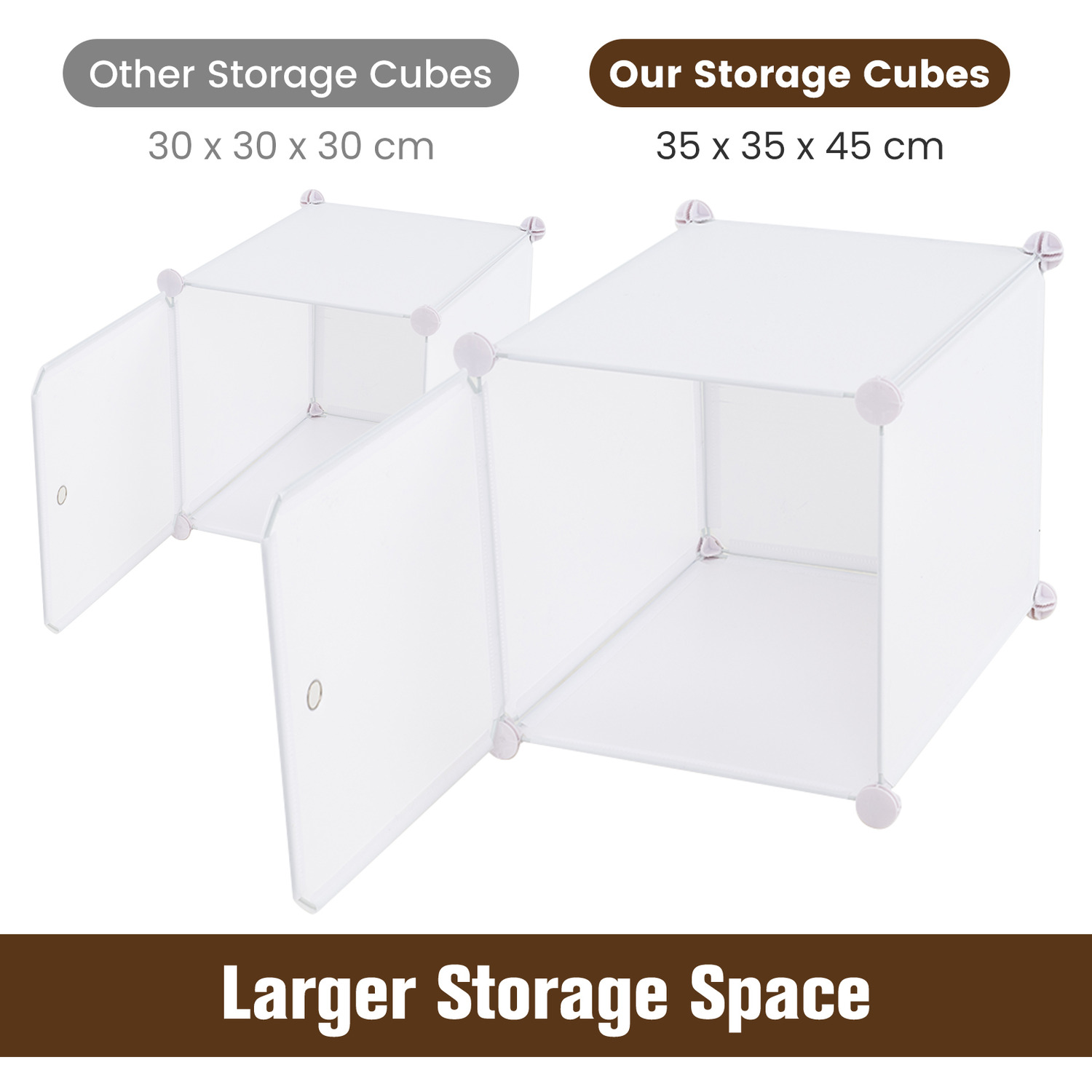 16 Cube Cabinet Storage Organizer
