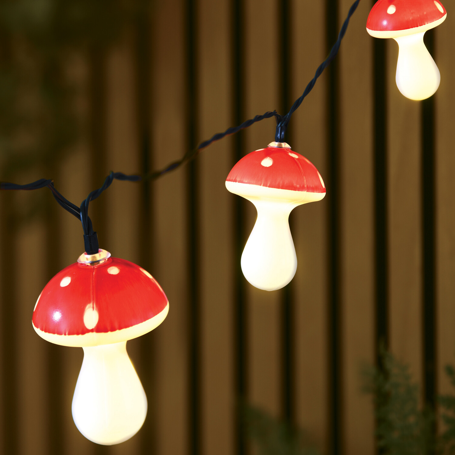 Image of 20 LED Solar Mushroom String Lights&hellip;