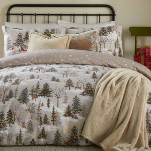 Forest Festivities Printed Duvet Cover Set
