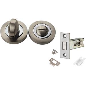 Turn and Release Bathroom Set with Dead Bolt