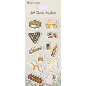3D Cheers Stickers