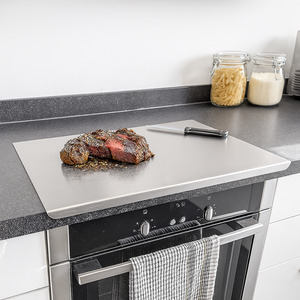 Stainless Steel Counter Edge Chopping Board - 60 x 40cm