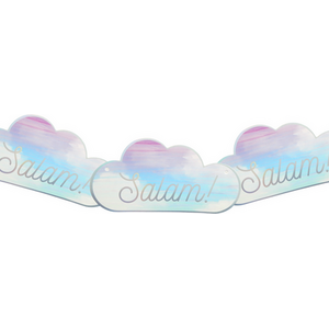 Salam Party Banner  Pastel and Iridescent