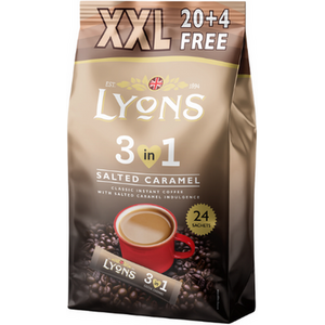 Lyons Salted Caramel 3 in 1 Instant Coffee Satchets