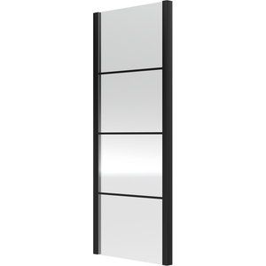 Sonic 8mm Toughened Safety Glass Shower Side Panel Black 800mm