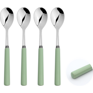 Tea Spoons Set Porelain Handle Stainless Steel 4pcs Turquoise