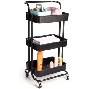 3-Tier Plastic Storage Trolley