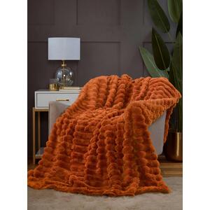 Rabbit Faux Fur Blanket Throw