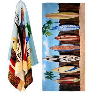 Microfibre Beach Towel Surfboard Design Quick Drying