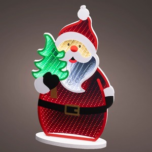 Santa Christmas Infinity Mirror Light LED Indoor Xmas Light 40cm