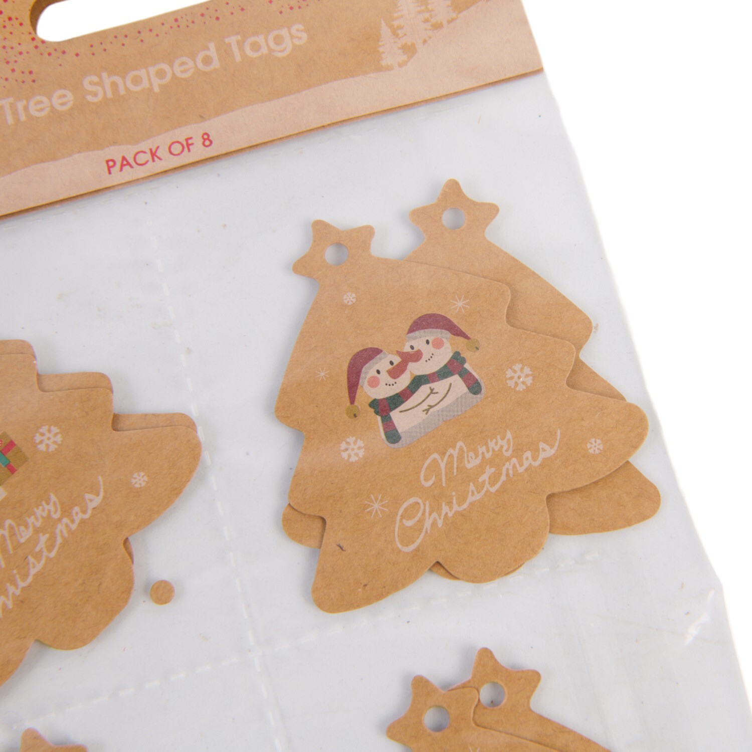 Pack of 8 Tree Shaped Tags
