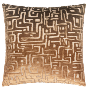 Soren Cut Velvet Abstract Cushion Cover