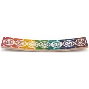 Soapstone Seven Chakra Incense Holder MultiColor