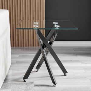Leonardo Black Leg Side Table