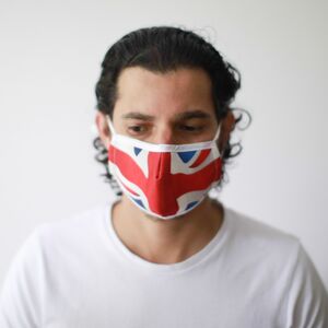 Reusable Fashion Face Mask Union Jack (Adult) MultiColor