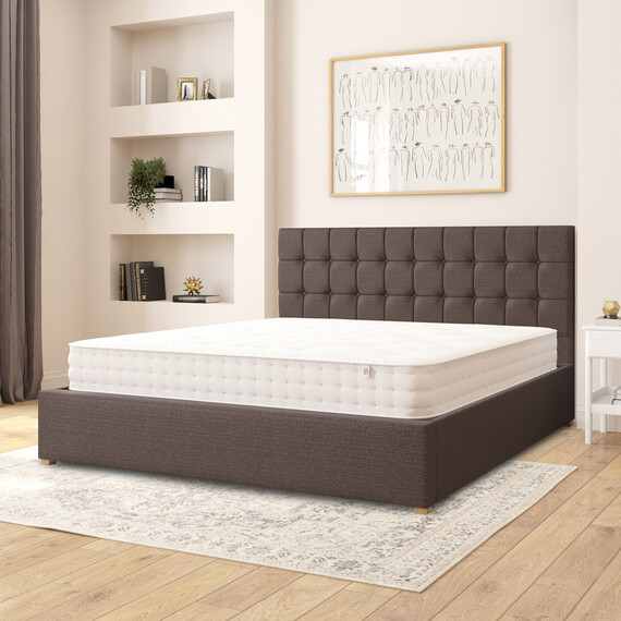 Sinatra Fabric Ottoman Storage Bed, Saxon Twill Fabric