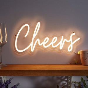 LED Neon Cheers Wall Light Art