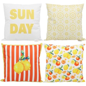 Pack of 4 Sun Days Outdoor Cushions