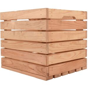 Snowdon Timber Natural Wooden Storage Crate (L)37.5cm (W)33cm (H)32.5cm - 8 Pack