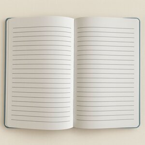 Embrace The Journey Light Blue Velvet Notebook