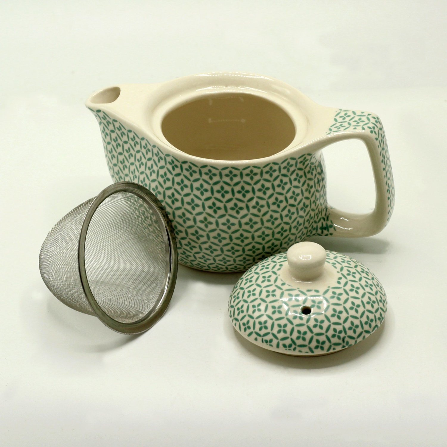 Image of Small Green Mosaic Herbal Teapot for&hellip;