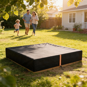 AIYAPLAY Square Sandbox Cover with Drawstring Elastic Band
