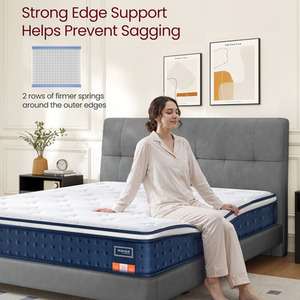 Hybrid Spring and Foam Mattress, Medium Firm King Bed Mattress